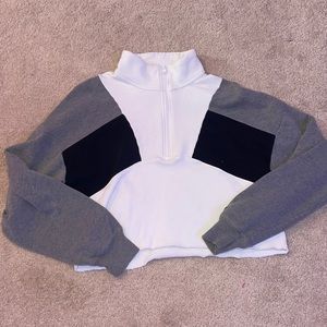 HOLLISTER long sleeve no hood half zip up sweatshirt